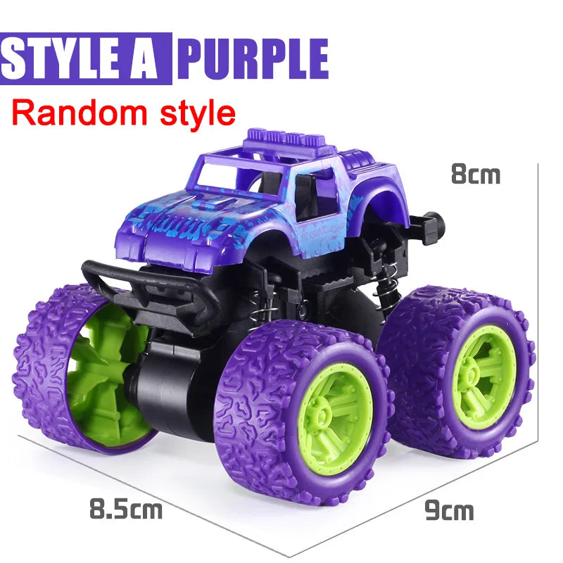Pull Back Toy Car Inertial Rotation Car Four-wheel Drive Off-road Vehicle SUV Racing Power Car Children's Toy CarGift Quick Pick Grocers